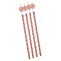 Antennes d'électroculture en cuivre Kopero de 60 cm, quatre antennes en cuivre pur, photo produit sur fond blanc