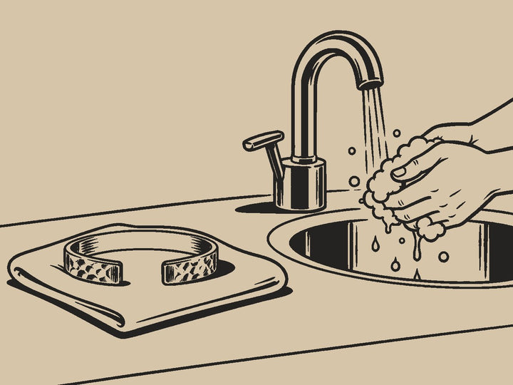 Retire-le pour l'eau et le savon