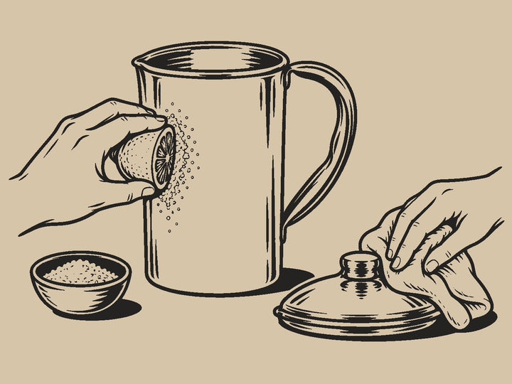 Nettoie d'abord la carafe