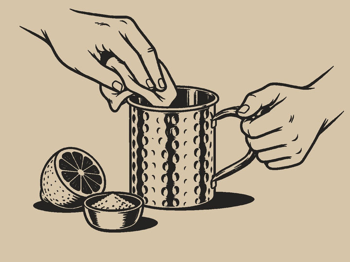 Nettoie d'abord le mug
