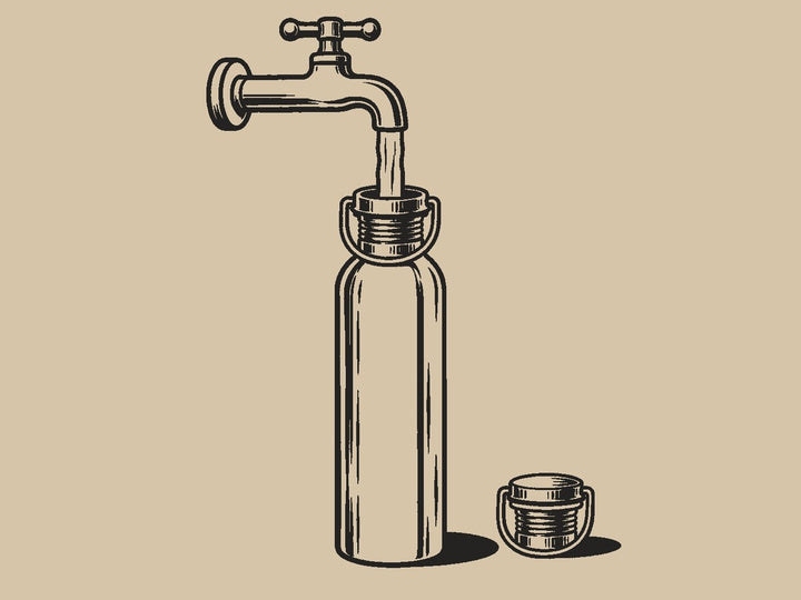 Remplis d'eau plate