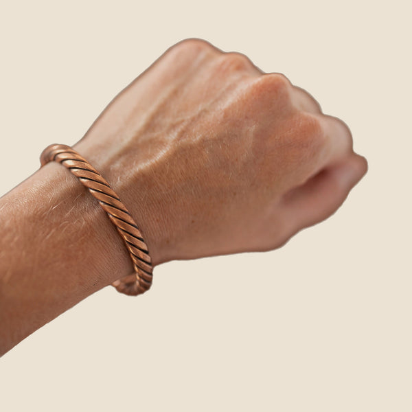 Kopero Bracelet en cuivre Torsadé